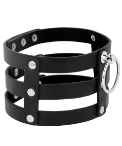 COQUETTE CHIC DESIRE ROČNO IZDELAN CHOKER IZ VEGANSKEGA USNJA - FETISH - slika 3