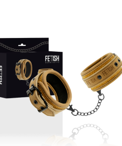 Alternative view of FETISH SUBMISSIVE ORIGIN HANDCUFFS VEGAN LEATHER