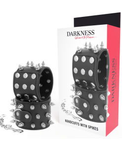 DARKNESS  KULLS AND BONES HANDCUFFS WITH SPIKES