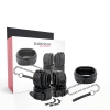 DARKNESS LEATHER AND HANDCUFFS BLACK