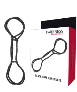DARKNESS 100% COTTON WRIST OR ANKLE COTTON CUFFS  BLACK