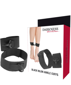 DARKNESS BEGINNERS NYLON  ANKLE  CUFFS  BLACK