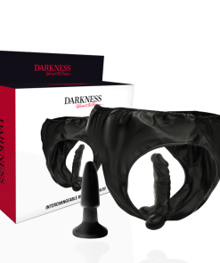 DARKNESS INTERCHANGEABLE ZAMENLJIV ANALNI ČEP IN DILDO
