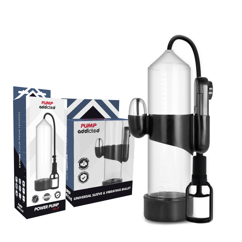 PUMP ADDICTED RX7 VIBRACIJSKA ČRPALKA - PROZORNA - slika 2