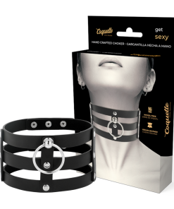 COQUETTE CHIC DESIRE ROČNO IZDELAN CHOKER IZ VEGANSKEGA USNJA  - FETISH