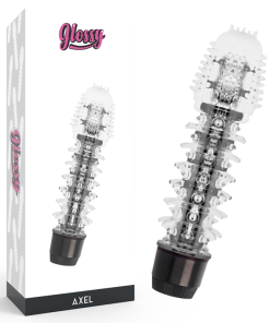 GLOSSY AXEL VIBRATOR - ČRNI