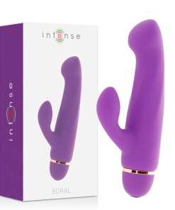 INTENSE BORAL SILIKONSKI VIBRATOR Z 20 HITROSTMI - VIJOLIČEN
