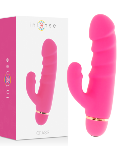 INTENSE CRASS SILIKONSKI VIBRATOR Z 20 HITROSTMI - ROZA