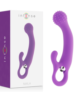 INTENSE NAILA SILIKONSKI VIBRATOR - VIJOLIČEN