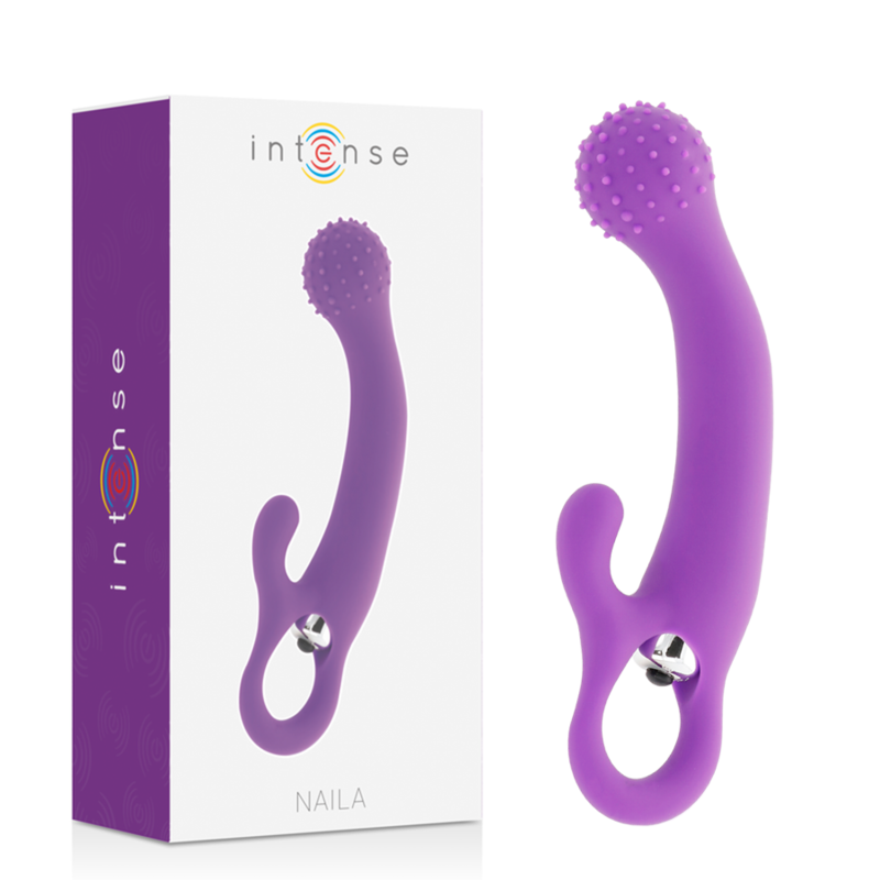 INTENSE NAILA SILIKONSKI VIBRATOR - VIJOLIČEN