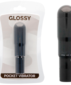 GLOSSY ŽEPNI VIBRATOR - ČRNI