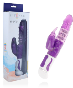 INTENSE GUPPY ZAJČJI VIBRATOR - VIJOLIČEN