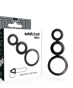 ADDICTED TOYS KOMPLET OBROČKOV ZA PENIS - DIMNI