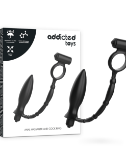 ADDICTED TOYS ANALNI ČEP Z VIBRACIJSKIM OBROČEM