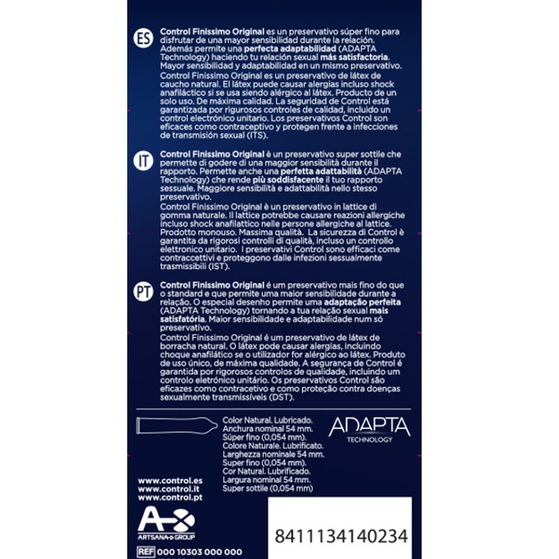 CONTROL FINISSIMO ORIGINAL 6 UNITS - slika 2