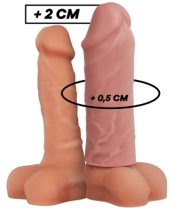 VIRILXL PODALJŠEK ZA PENIS Z DODATNIM UDOBNIM ROKAVOM V3 MESNAT
