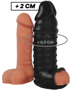 VIRILXL PODALJŠEK ZA PENIS Z DODATNIM UDOBNIM ROKAVOM V11 ČRN