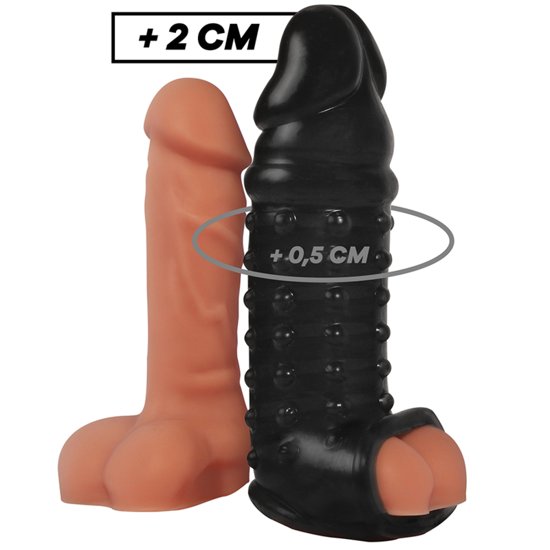 VIRILXL PODALJŠEK ZA PENIS Z DODATNIM UDOBNIM ROKAVOM V11 ČRN
