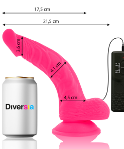 Alternative view of DIVERSIA FLEKSIBILNI VIBRIRAJOČI DILDO 21,5 CM - VIJOLIČEN