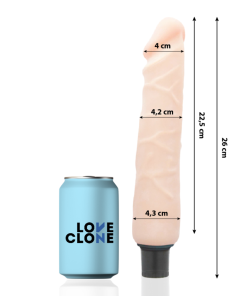 LOVECLONE JANSEN DILDO Z LASTNIM MAZANJEM 26 CM - MESNAT - slika 2