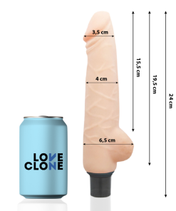 Alternative view of LOVECLONE HARALD  DILDO Z LASTNIM MAZANJEM 24 CM - MESNAT