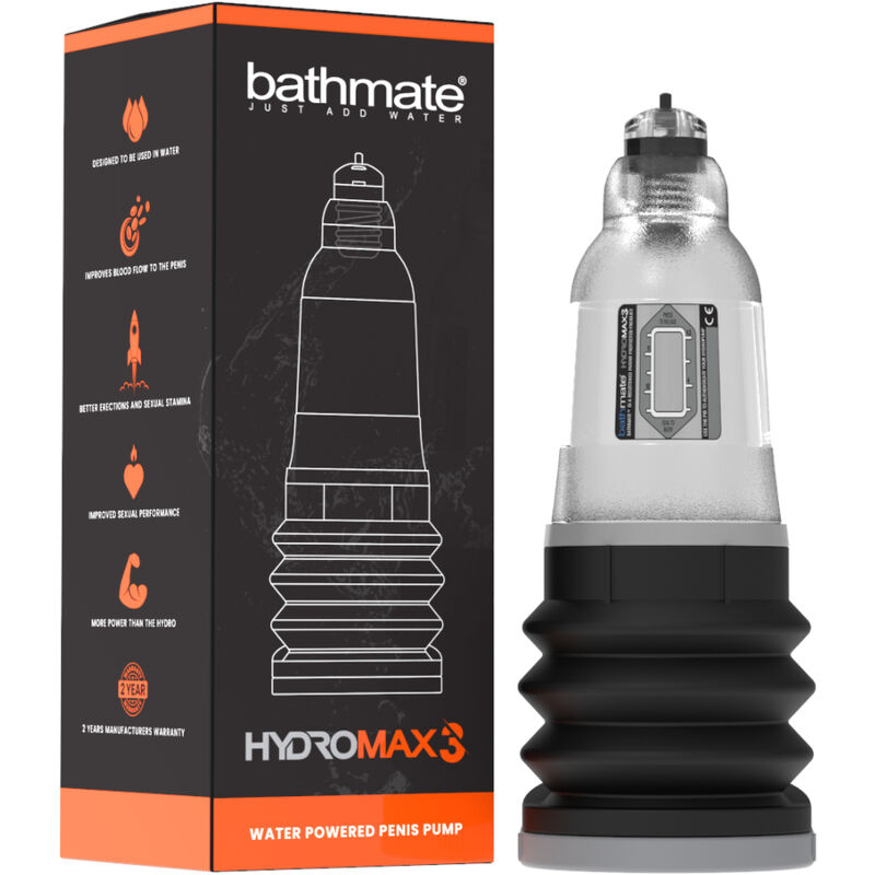 BATHMATE HYDROMAX 3 ČRPALKA ZA PENIS - PROZORNA - slika 2