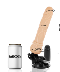 Alternative view of BASECOCK REALISTIČEN DILDO NA DALJINSKO UPRAVLJANJE - MESNAT 19,5 CM