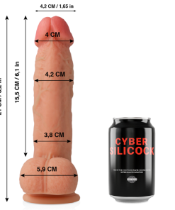 Alternative view of CYBER SILICOCK  SAUL ULTRA REALISTIČEN MEHAK TEKOČI SILIKON 21 CM