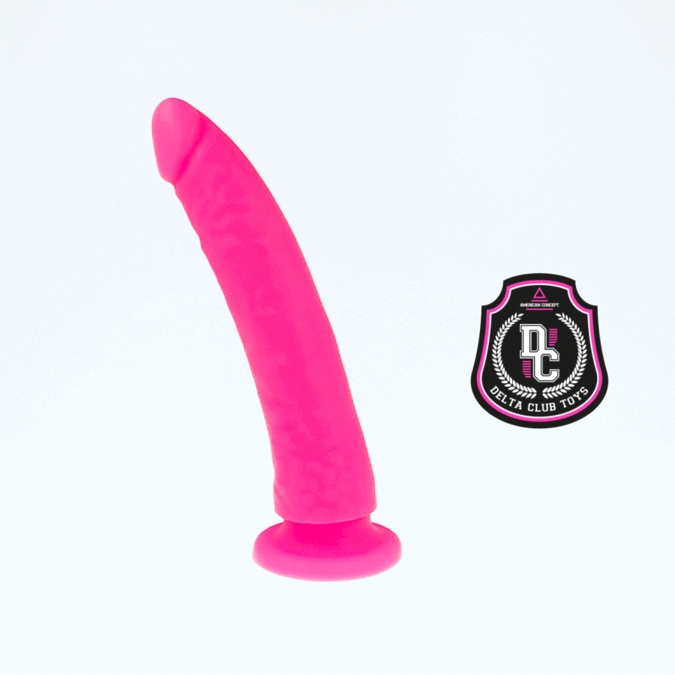 DELTA CLUB TOYS SILIKONSKI DONG - ROZA 17 X 3 CM - slika 3
