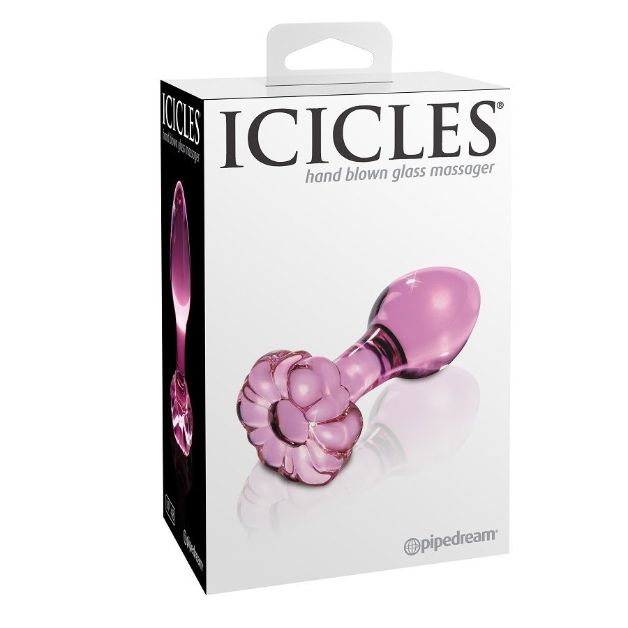 MASAŽER IZ ROČNO PIHANEGA STEKLA ICICLES ŠTEVILKA 48 - slika 2