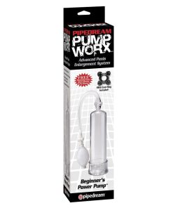 PUMP WORX ČRPALKA ZA POVEČANJE PENISA ZA ZAČETNIKE - PROZORNA