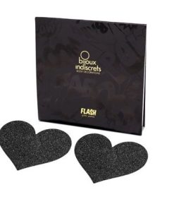 BIJOUX PEZONERAS FLASH BLACK HEART