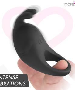MORESSA BRAD PREMIUM SILIKONSKI POLNILNI VIBRATOR - ČRNI - slika 3