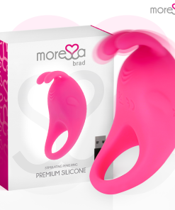 MORESSA BRAD PREMIUM SILIKONSKI POLNILNI VIBRATOR - ROZA