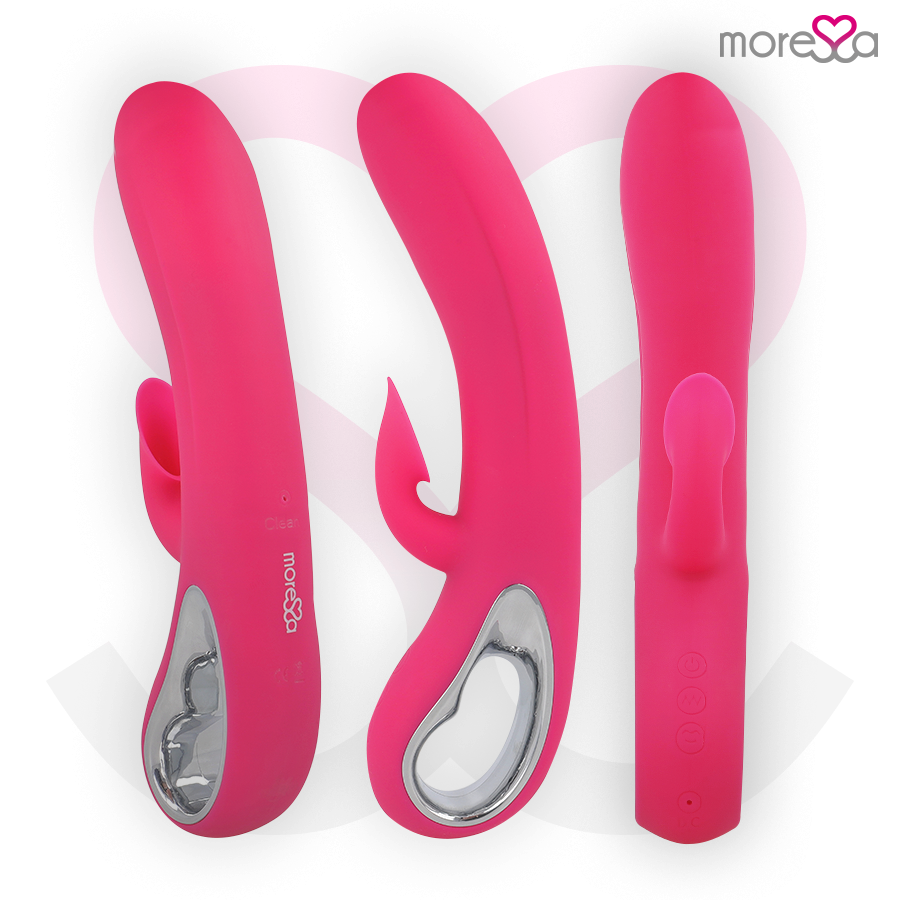 MORESSA DUSTIN PREMIUM SILIKONSKI POLNILNI VIBRATOR - ROZA - slika 2