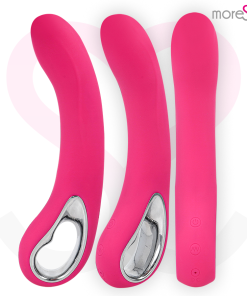 Alternative view of MORESSA NELSON PREMIUM SILIKONSKI POLNILNI VIBRATOR - ROZA