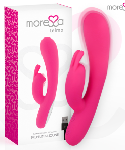 MORESSA TELMO PREMIUM SILIKONSKI POLNILNI VIBRATOR - ROZA