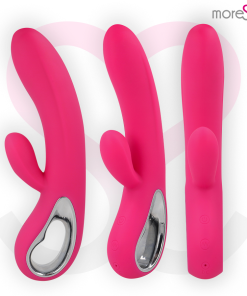 Alternative view of MORESSA TROY PREMIUM SILIKONSKI POLNILNI VIBRATOR - ROZA