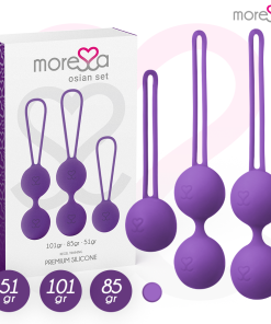MORESSA OSIAN KOMPLET PREMIUM SILIKONSKIH KITAJSKIH KROGLIC - VIJOLIČNE