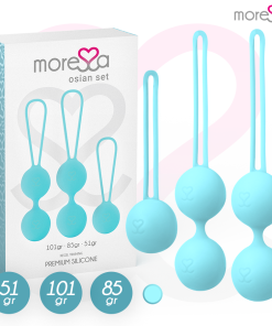 MORESSA OSIAN KOMPLET PREMIUM SILIKONSKIH KITAJSKIH KROGLIC - TURKIZNE