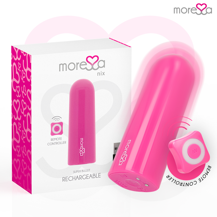 MORESSA NIX KROGLIČNI VIBRATOR NA DALJINSKO UPRAVLJANJE - ROZA