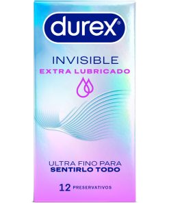 DUREX INVISIBLE EXTRA LUBRICATED 12 UDS