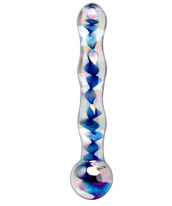 Alternative view of MASAŽER IZ ROČNO PIHANEGA STEKLA ICICLES ŠTEVILKA 8