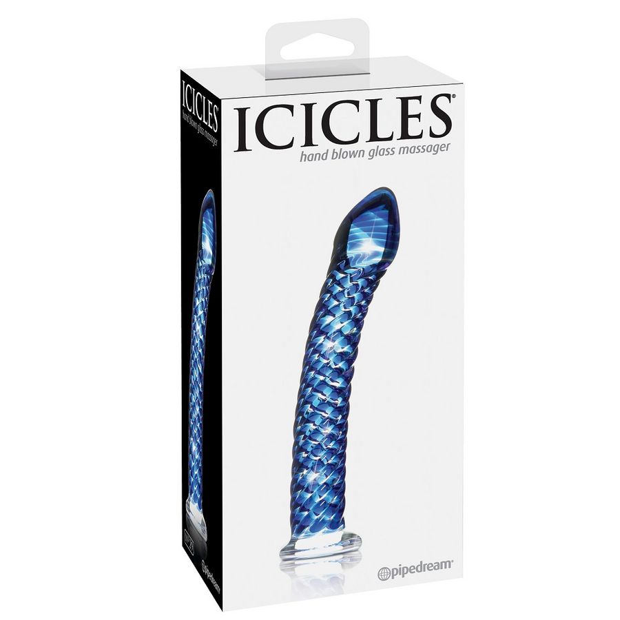 MASAŽER IZ ROČNO PIHANEGA STEKLA ICICLES ŠTEVILKA 29 - slika 3