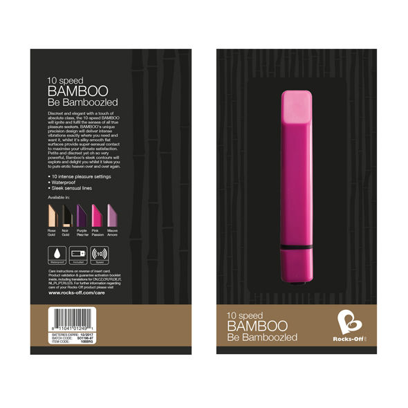 ROCKS-OFF BAMBOO VIBRATOR - ZLATI - slika 3