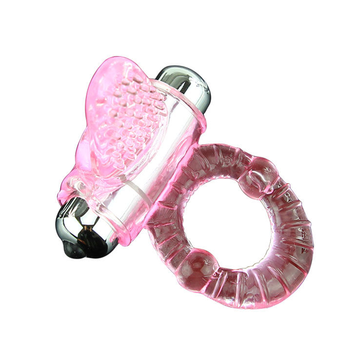 SWEET VIBRACIJSKI PRSTAN ZA PENIS - ROZA - slika 3