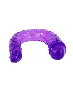 DVOJNI FLEKSIBILNI DILDO VIJOLIČNE BARVE - slika 3