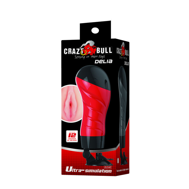 BAILE CRAZYFLORA SESALNI MASTURBATOR ZA MOŠKE Z GLASOVNO FUNKCIJO - VAGINA