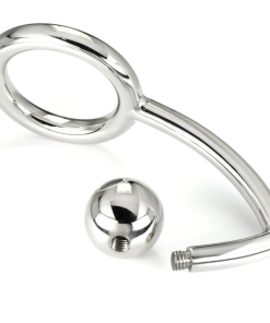 Alternative view of METALHARD PENIS OBROČEK INTRUDER Z ANALNO KROGLICO 45 MM