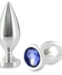 METALHARD DIAMOND SREDNJE VELIK ANALNI ČEP 8,89 CM - KRISTALEN